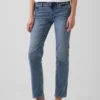 Slim Straight Jeans taille basse style années 90