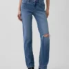 Slim Straight Jeans taille basse style années 90