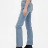 Slim Straight Jeans taille basse style années 90