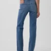 Slim Straight Jeans taille basse style années 90