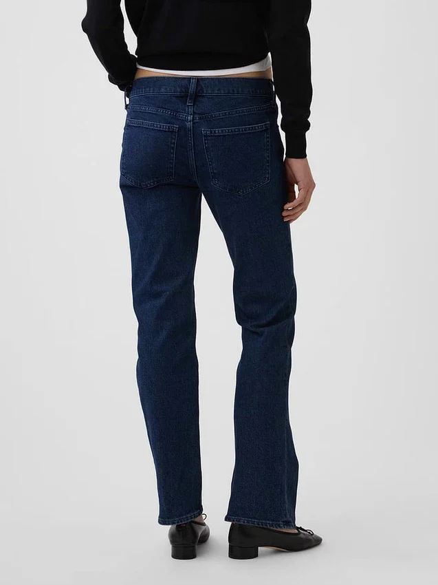 Slim Straight Jeans taille basse style années 90