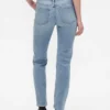 Slim Straight Jeans taille basse style années 90
