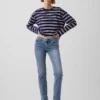 Slim Straight Jeans taille basse style années 90