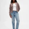 Slim Straight Jeans taille basse style années 90