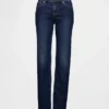 Slim Straight Jeans taille basse style années 90