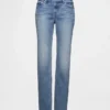 Slim Straight Jeans taille basse style années 90