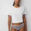 Slip bikini en coton bio extensible