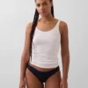 Slip bikini en coton bio extensible