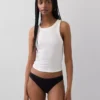 Slip bikini en coton bio extensible