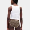 Slip bikini en coton bio extensible