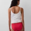 Slip bikini en coton bio extensible