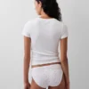 Slip bikini en coton bio extensible