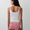 Slip bikini en coton bio extensible