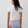 Slip bikini en coton bio extensible