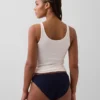 Slip bikini en coton bio extensible