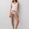 Slip bikini en coton bio extensible