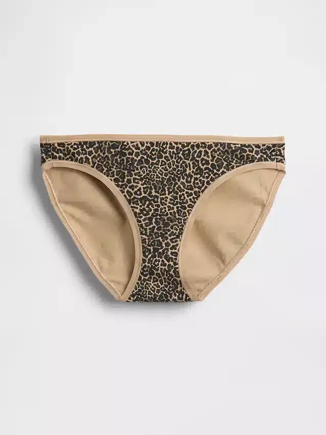Slip bikini en coton bio extensible