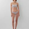 Slip bikini en coton bio extensible