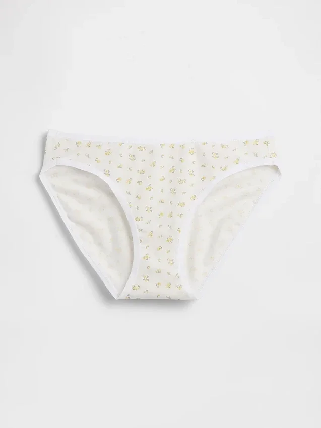 Slip bikini en coton bio extensible