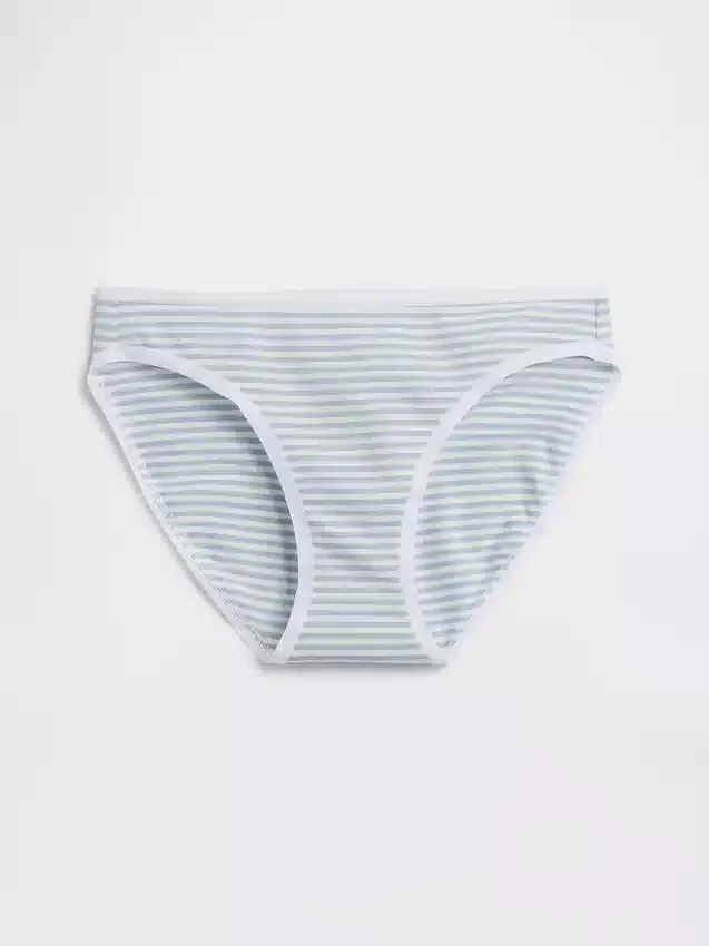 Slip bikini en coton bio extensible
