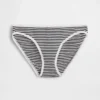 Slip bikini en coton bio extensible