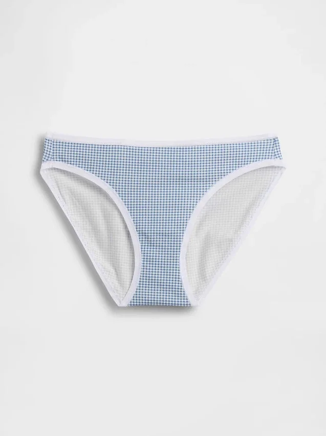 Slip bikini en coton bio extensible