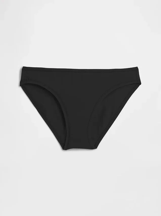 Slip bikini en coton bio extensible