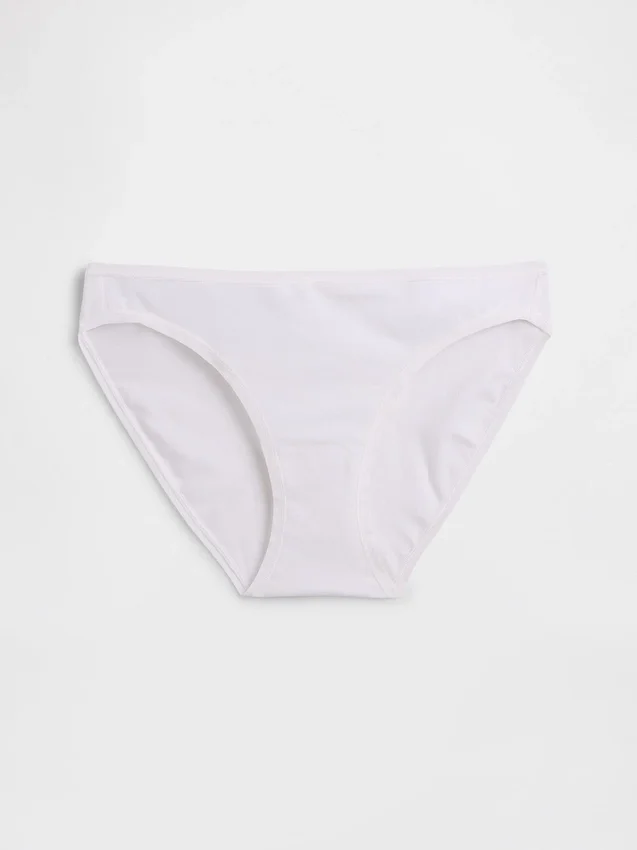 Slip bikini en coton bio extensible