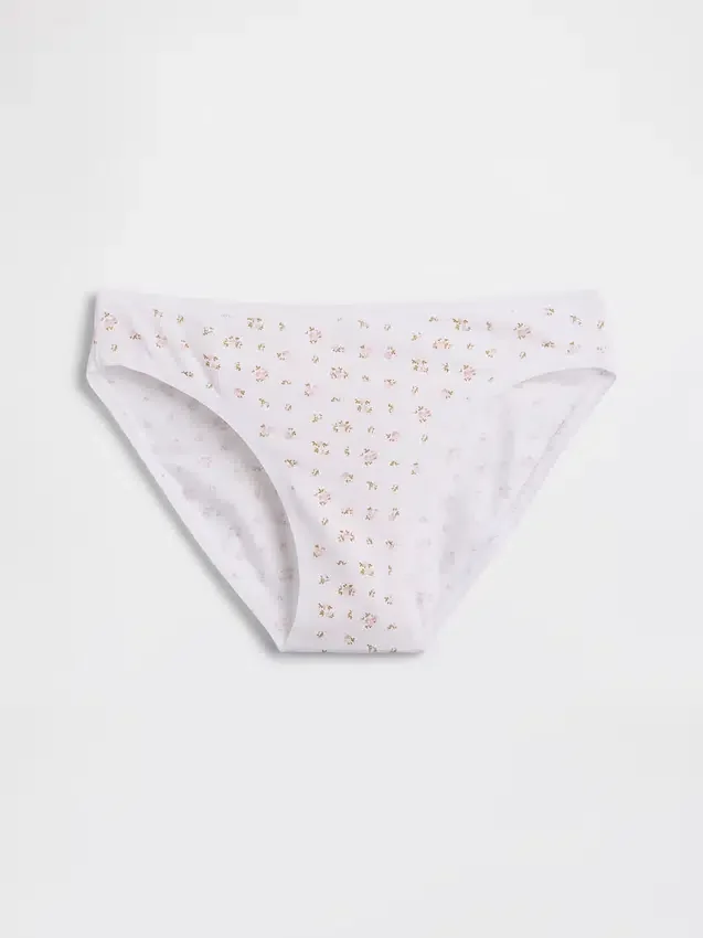 Slip bikini en coton bio extensible