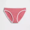 Slip bikini en coton bio extensible