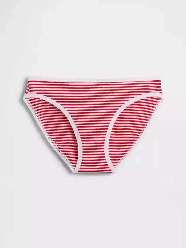 Slip bikini en coton bio extensible