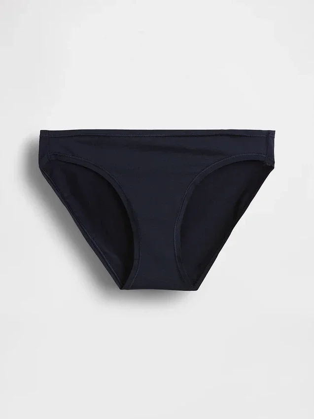 Slip bikini en coton bio extensible