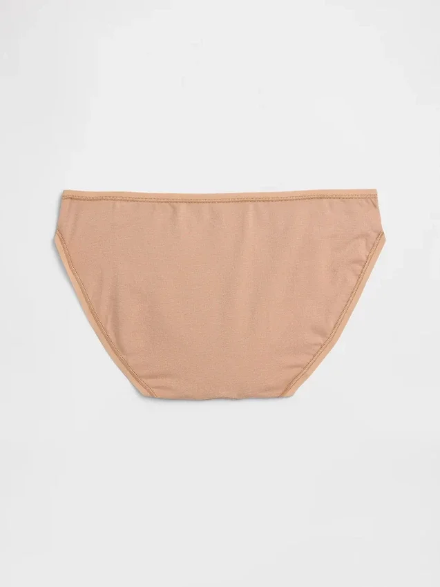 Slip bikini en coton bio extensible