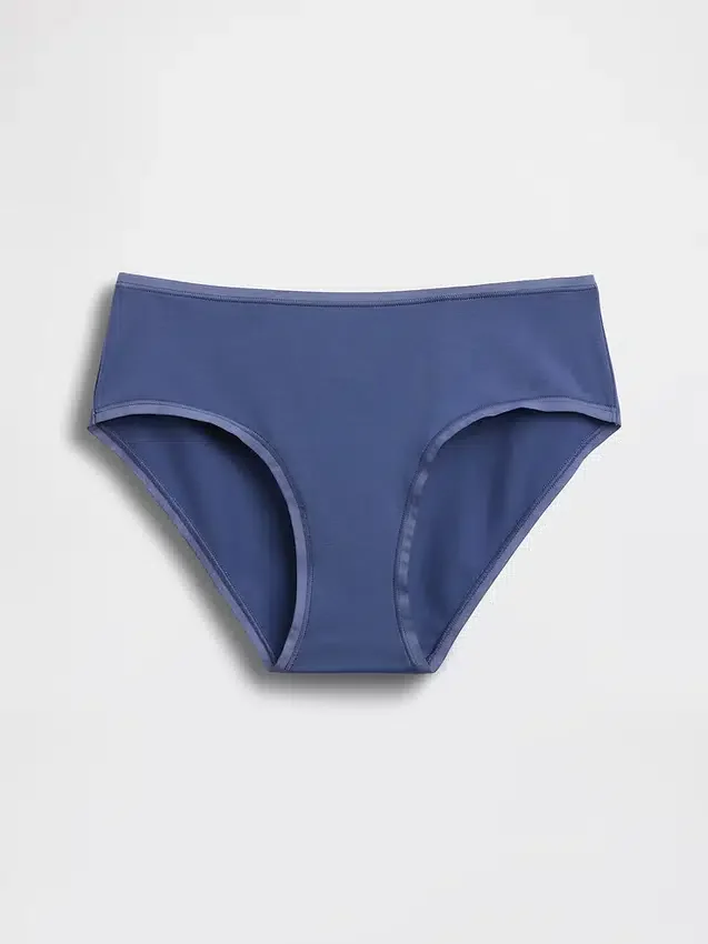 Slip bikini en coton bio extensible