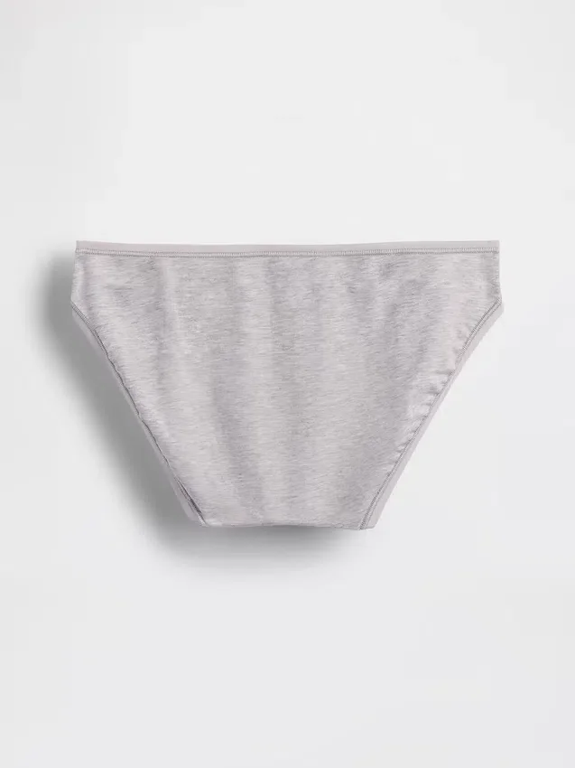 Slip bikini en coton bio extensible