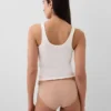 Slip bikini en coton bio extensible (lot de 3)
