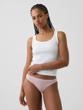 Slip bikini en coton stretch bio ultra-doux
