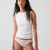 Slip bikini en coton stretch bio ultra-doux