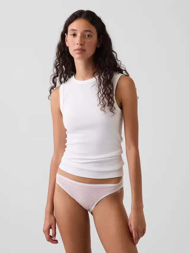 Slip bikini en coton stretch bio ultra-doux