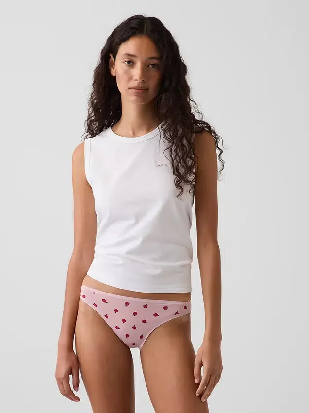 Slip bikini en coton stretch bio ultra-doux