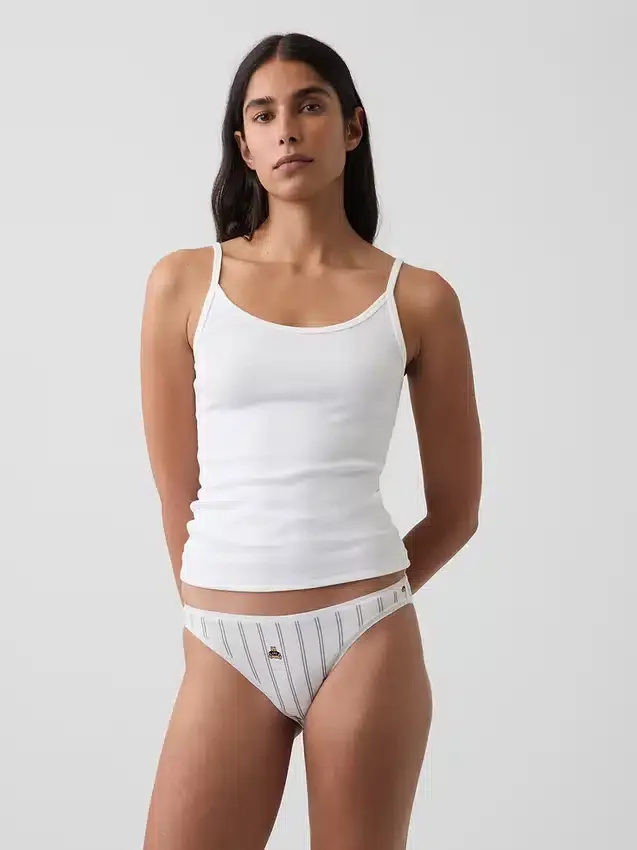 Slip bikini en coton stretch bio ultra-doux