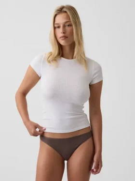 Slip bikini en coton stretch bio ultra-doux