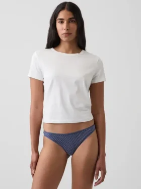Slip bikini en coton stretch bio ultra-doux