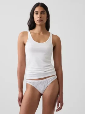 Slip bikini en coton stretch bio ultra-doux