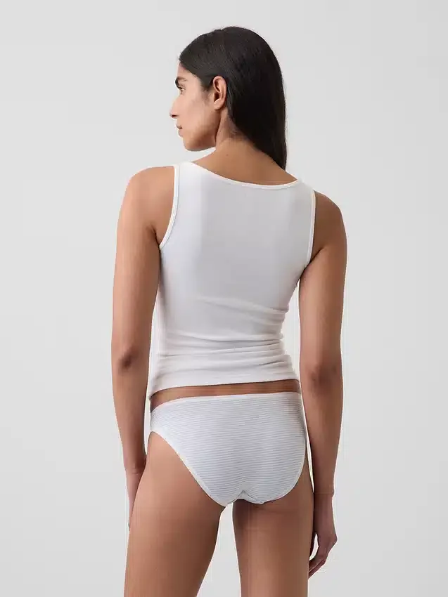 Slip bikini en coton stretch bio ultra-doux