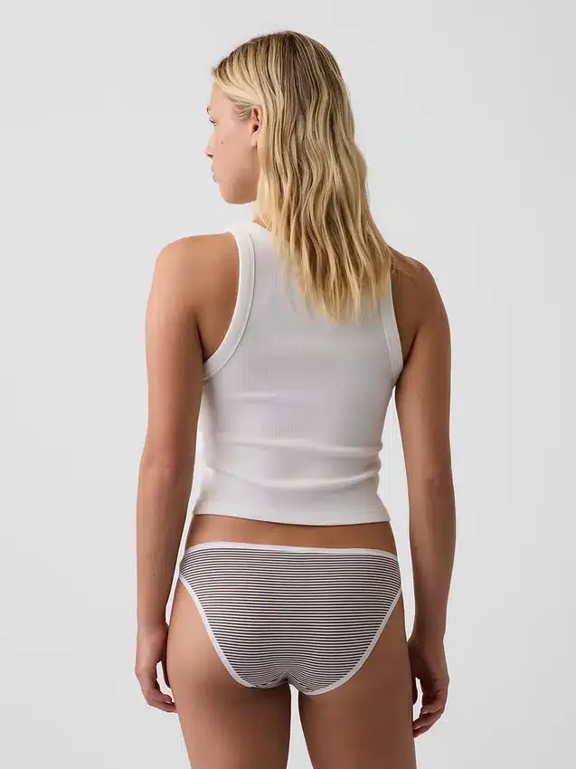 Slip bikini en coton stretch bio ultra-doux