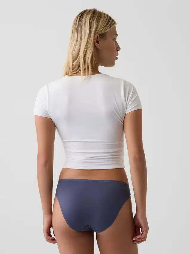 Slip bikini en coton stretch bio ultra-doux