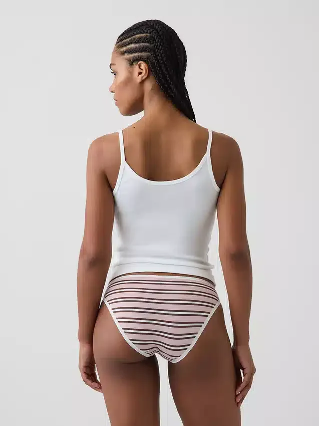 Slip bikini en coton stretch bio ultra-doux