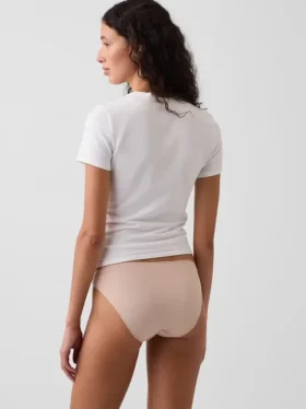 Slip bikini en coton stretch bio ultra-doux