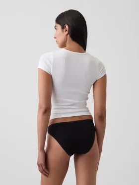 Slip bikini en coton stretch bio ultra-doux